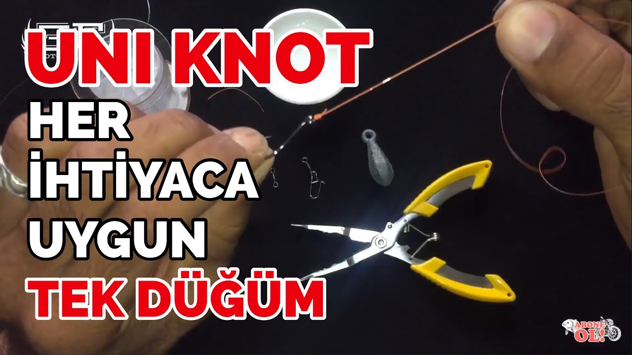 Uni Knot \ Tek Düğüm Yöntemi, Sağlam Ve Pratik Balıkçılık Olta Düğümü | Erkan Erol