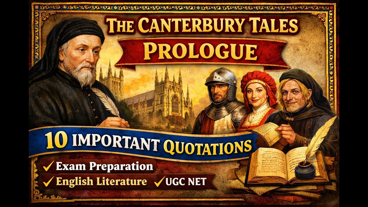 Canterbury Tales Prologue: 10 Important Quotes Explained | UGC NET English Literature