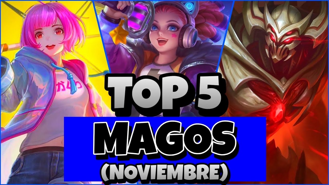 TOP 5 MAGOS MAS FUERTES ACTUALMENTE | Los Mejores Heroes Para La Linea Del Centro o MID