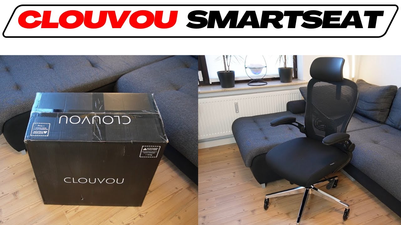 CLOUVOU SmartSeat Bürostuhl 🥇 Unboxing & Montage (Aufbau Anleitung) + Erster Eindruck