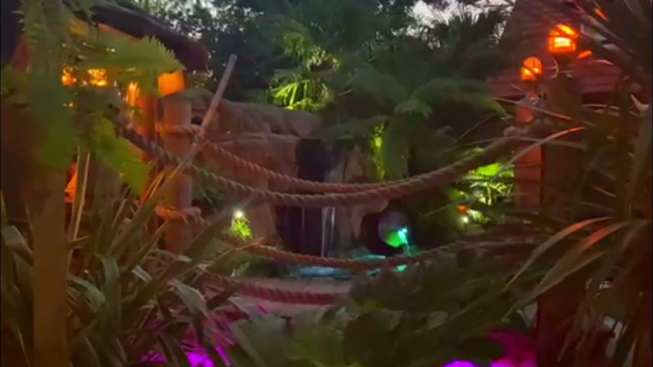 Chris boom boom lodge tropical style garden uk
