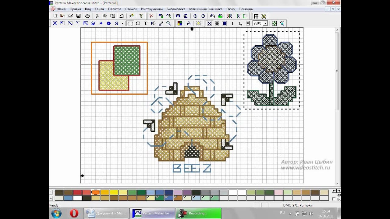 Pattern Maker.  Меню Правка и Инструменты