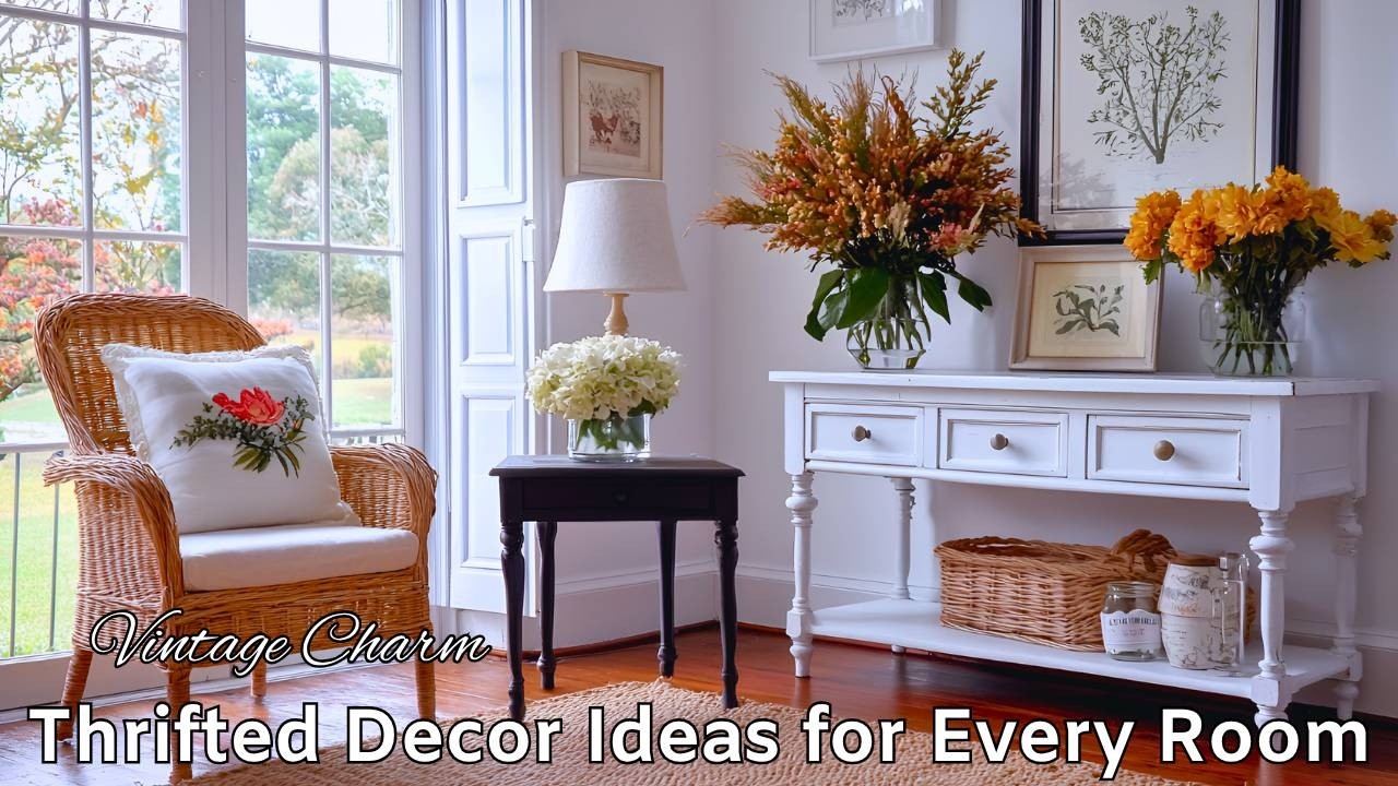 Vintage Charm with a Rustic Twist | Thrifted Decor Ideas for Every Room