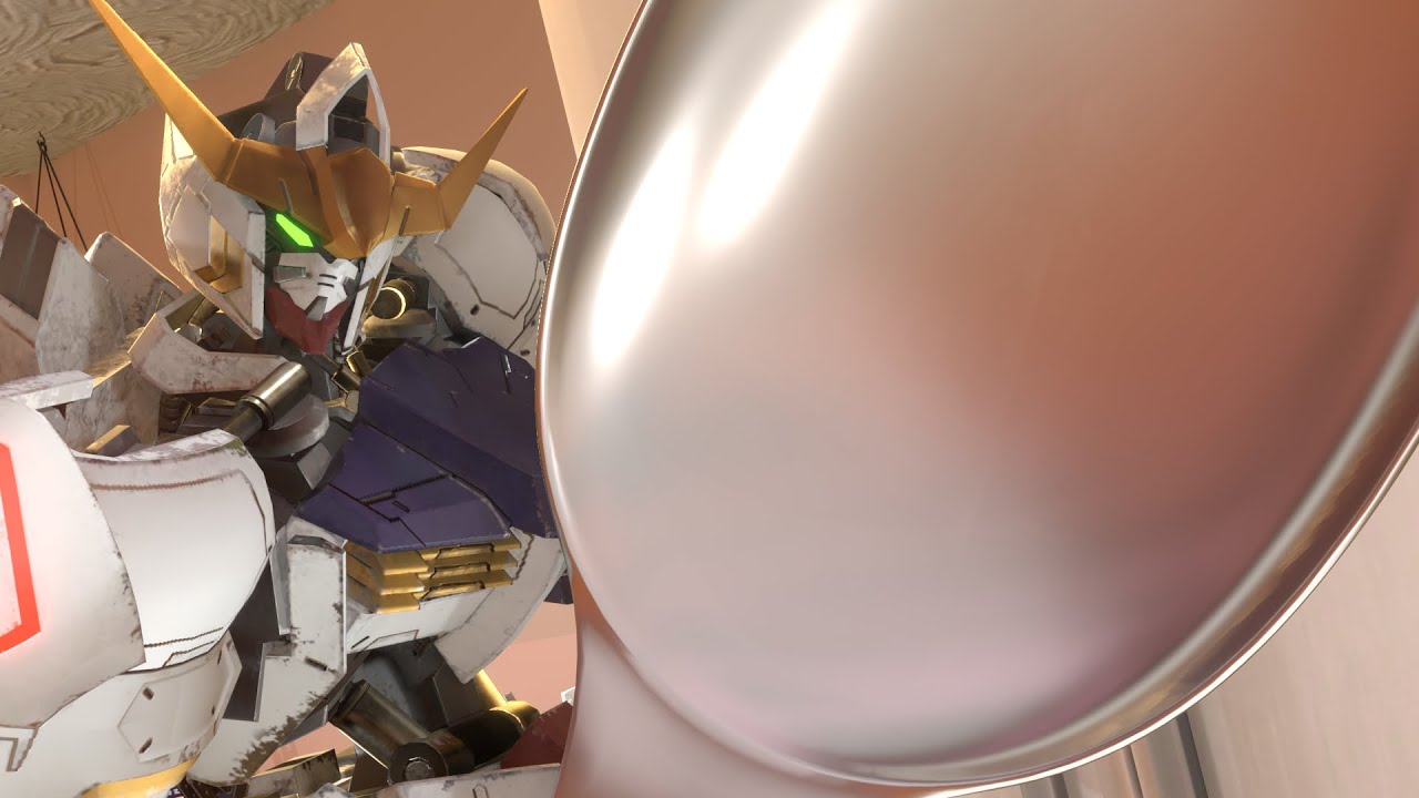 Hey Orga, can i get some ice cream? - Gundam Evolution Spoon Mod Showcase 【Gundam Blender animation】