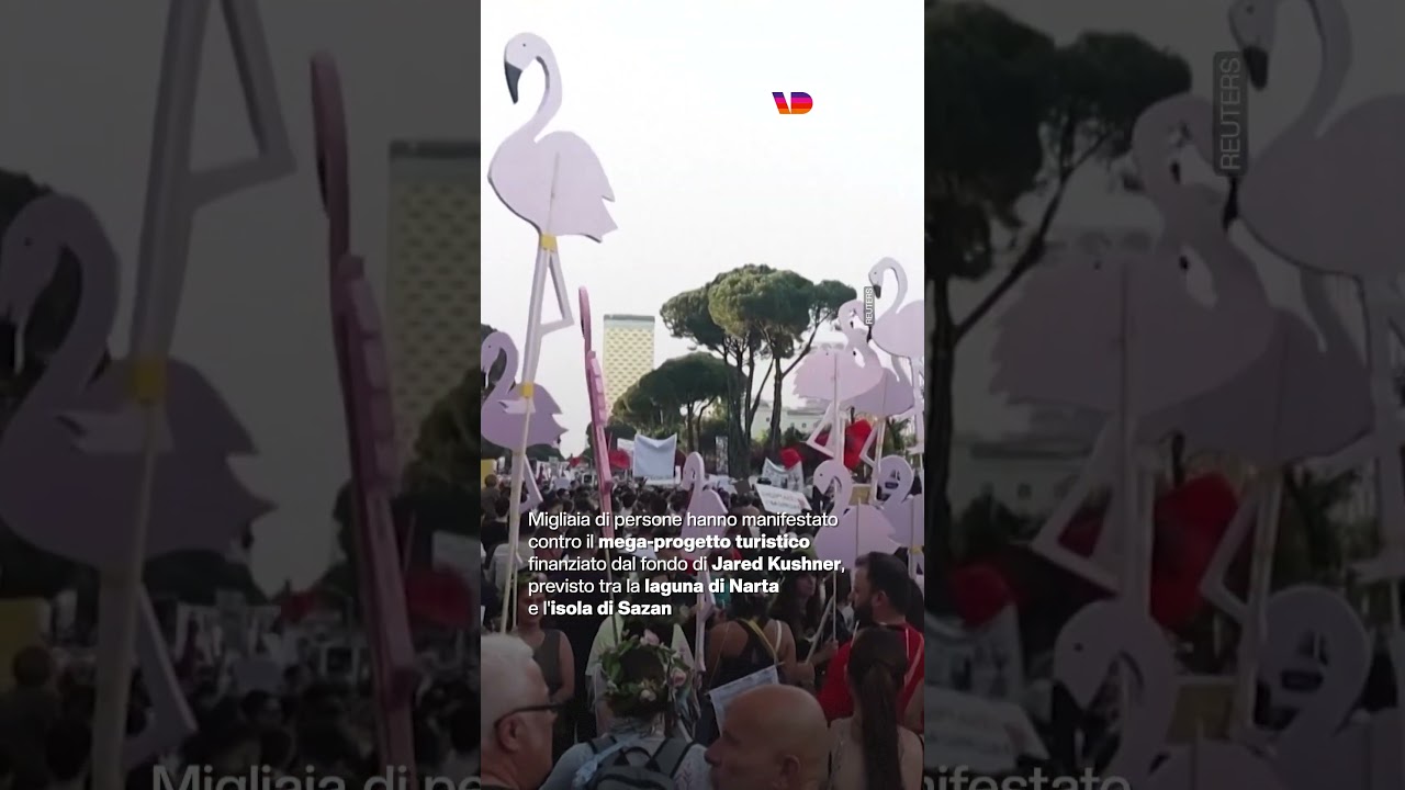 Tirana, migliaia in piazza contro il resort di lusso in un&rsquo;area protetta
