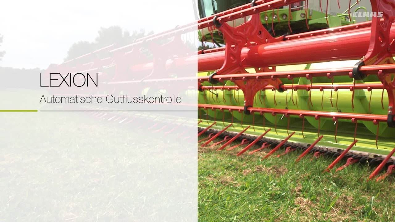 CLAAS LEXION. Automatische Gutflusskontrolle.