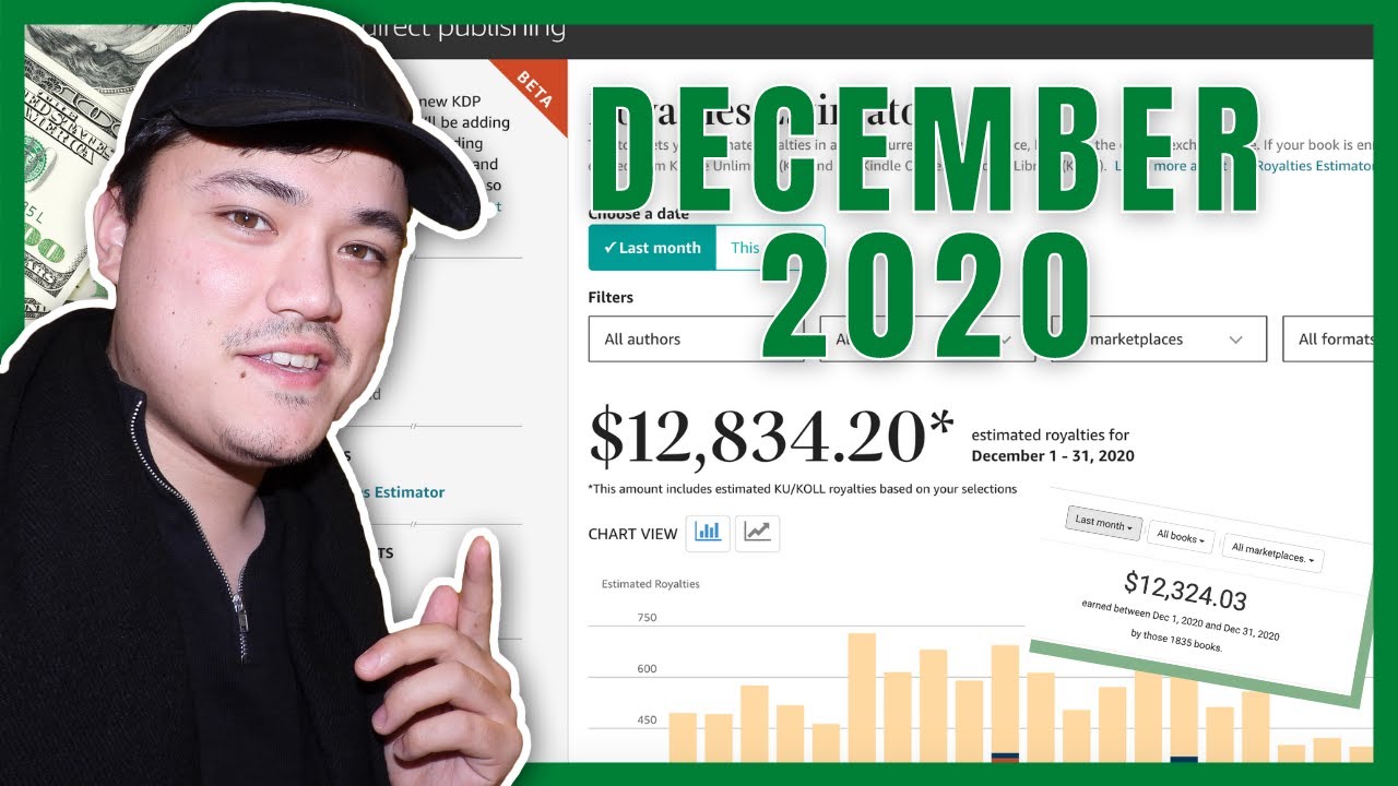 Earning $12,834.20 In ONE Month Self Publishing On Amazon KDP: December 2020 Income | Ben Chinnock
