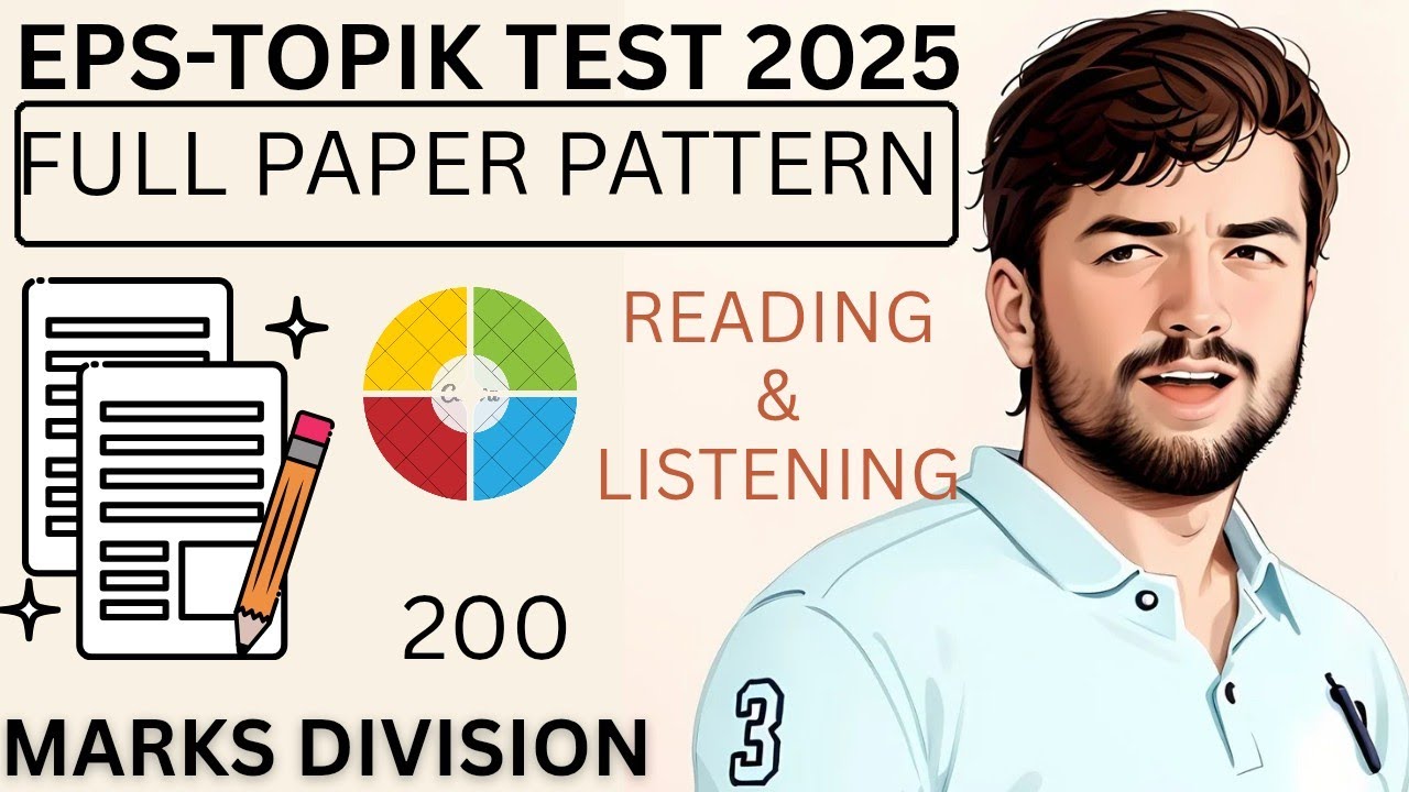 "EPS-TOPIK Test 2025 | Complete Paper Pattern | 200 Marks Division & Test Timing Explained in Urdu"