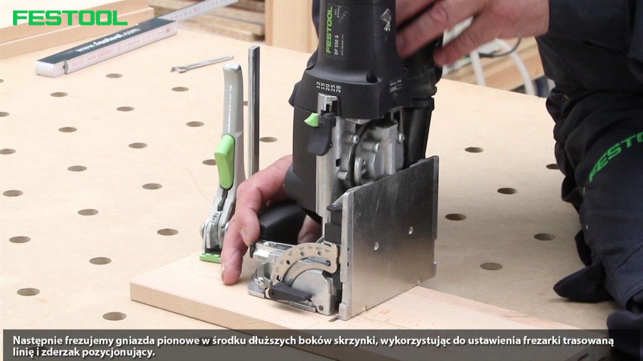 SYSTEM FESTOOL DOMINO DF 500 (CZĘŚĆ II). WYKONANIE SKRZYNKI Z PRZEGRODĄ