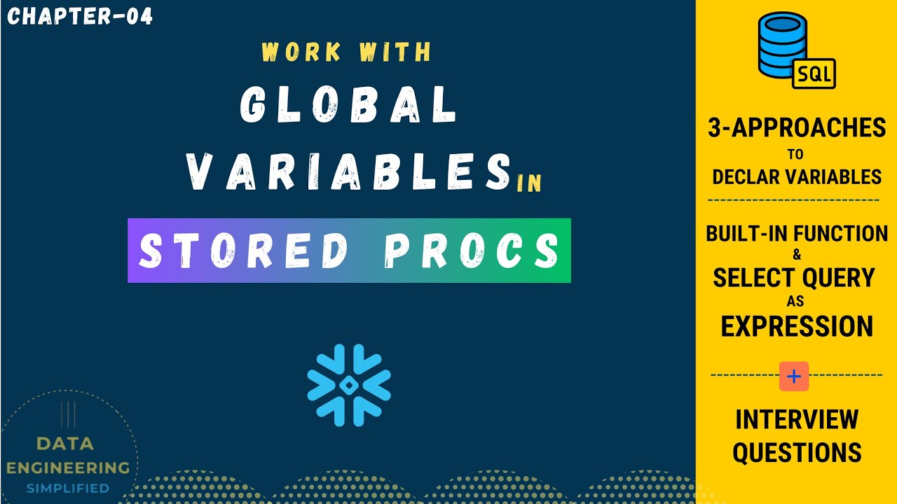 Snowflake Scripting - How To Declare Variable | Snowflake Stored Procedure