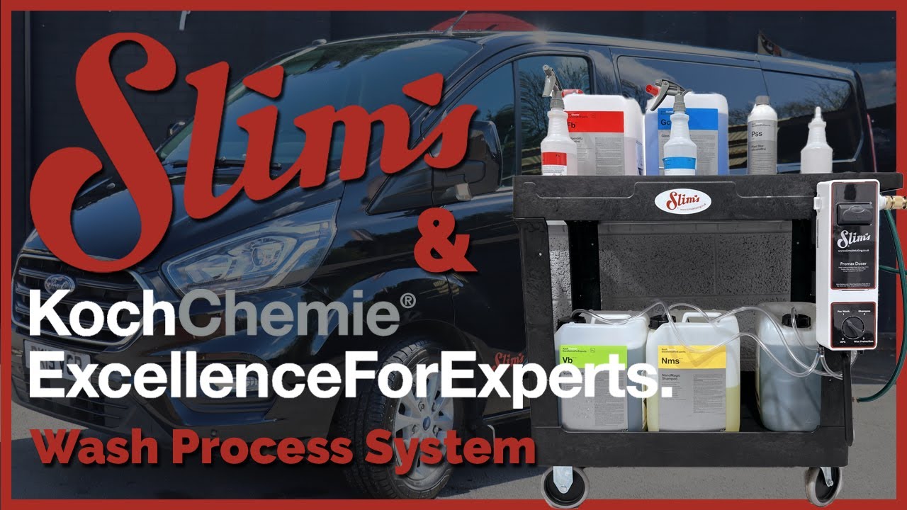 Using the Slim's Detailing Promax 4-Way Doser to Dispense Koch-Chemie Wash Process