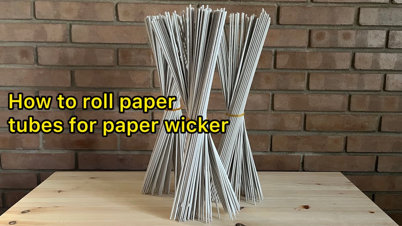 Как крутить трубочки для бумажной лозы/How to roll paper tubes for paper wicker