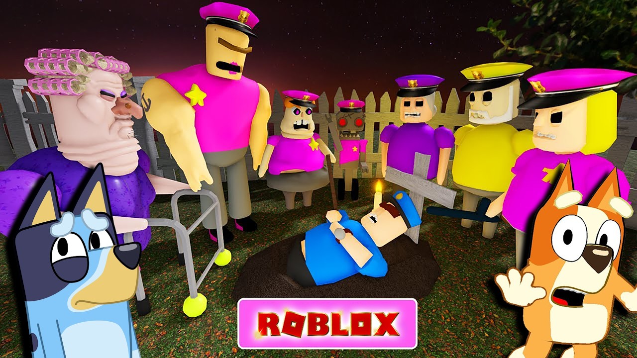 Полицейский мертв!?? | Bluey играет в #roblox #obby
