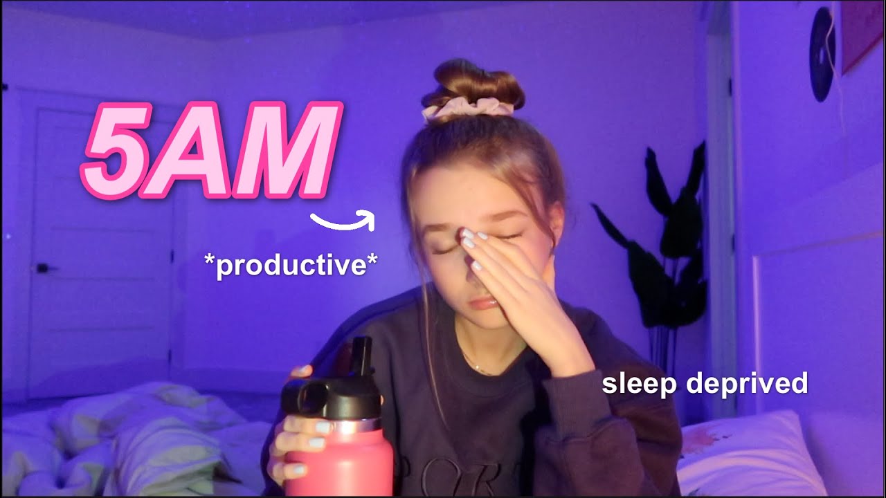waking up @ 5AM everyday for a week...