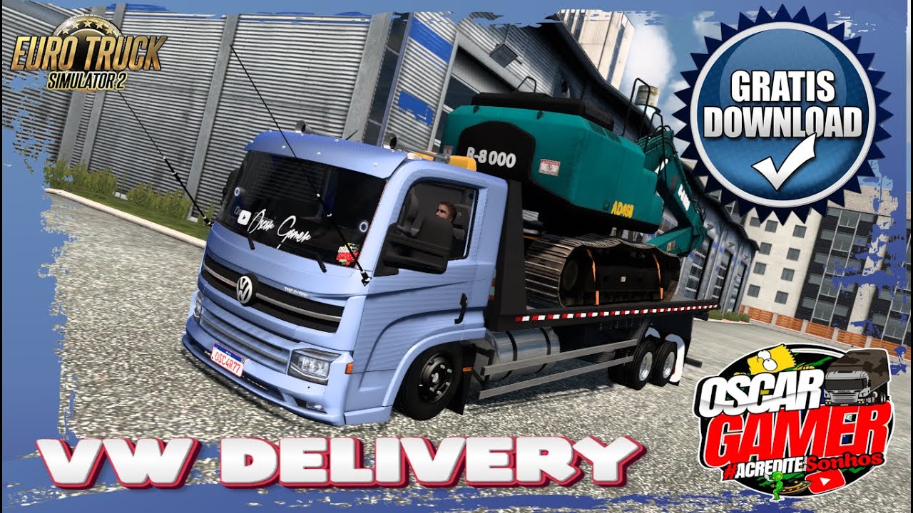 DOWNLOAD MOD FREE - ETS 2 1.57 - VW DELIVERY  - MAPA EAA - LINCK NA DESCRI&Ccedil;&Atilde;O