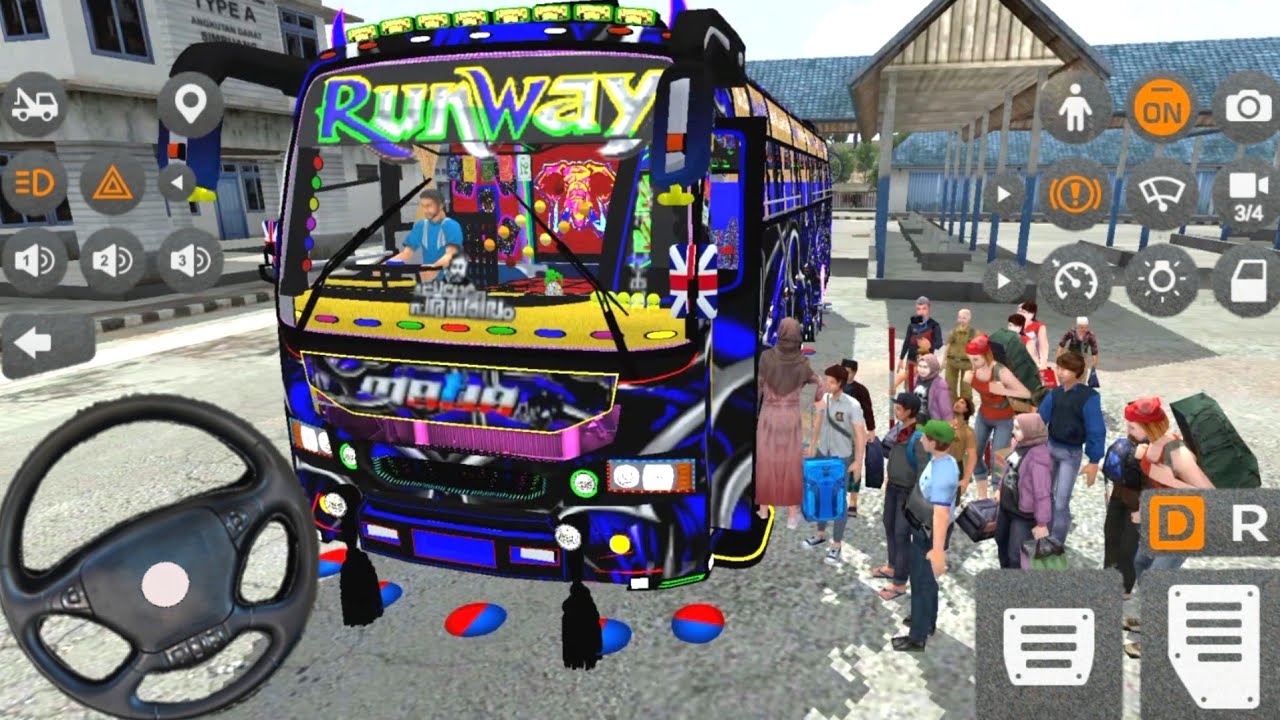 💥 Bus Simulator Indonesia New Bus Mod &  Passenger Pick Up Gameplay Video 