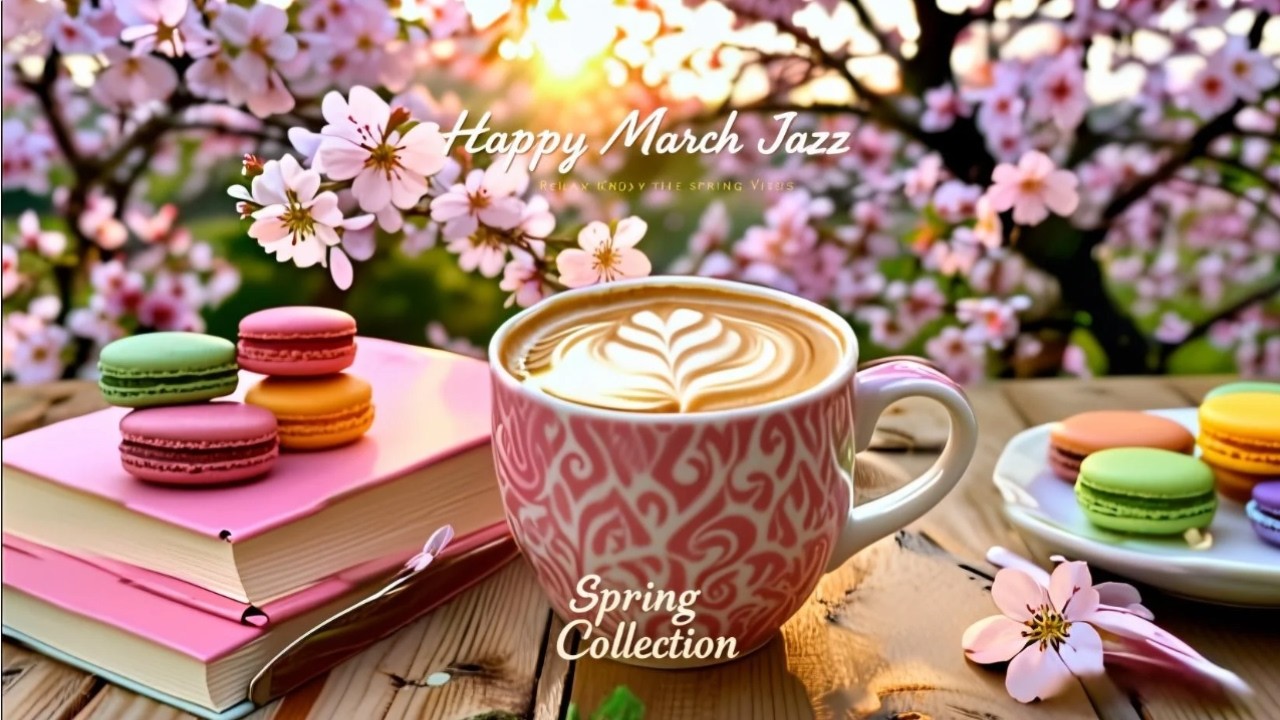 Happy March Jazz ☕ Relaxing Coffee Music & Gentle Bossa Nova Piano for Positive Mood