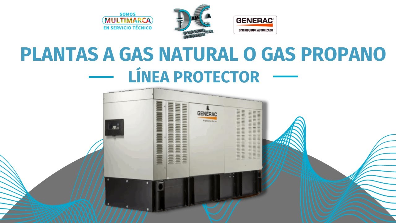 PLANTAS A GAS NATURAL O GAS PROPANO GENERAC - LÍNEA COMERCIAL -  DamCa Soluciones Integrales S.A.S.