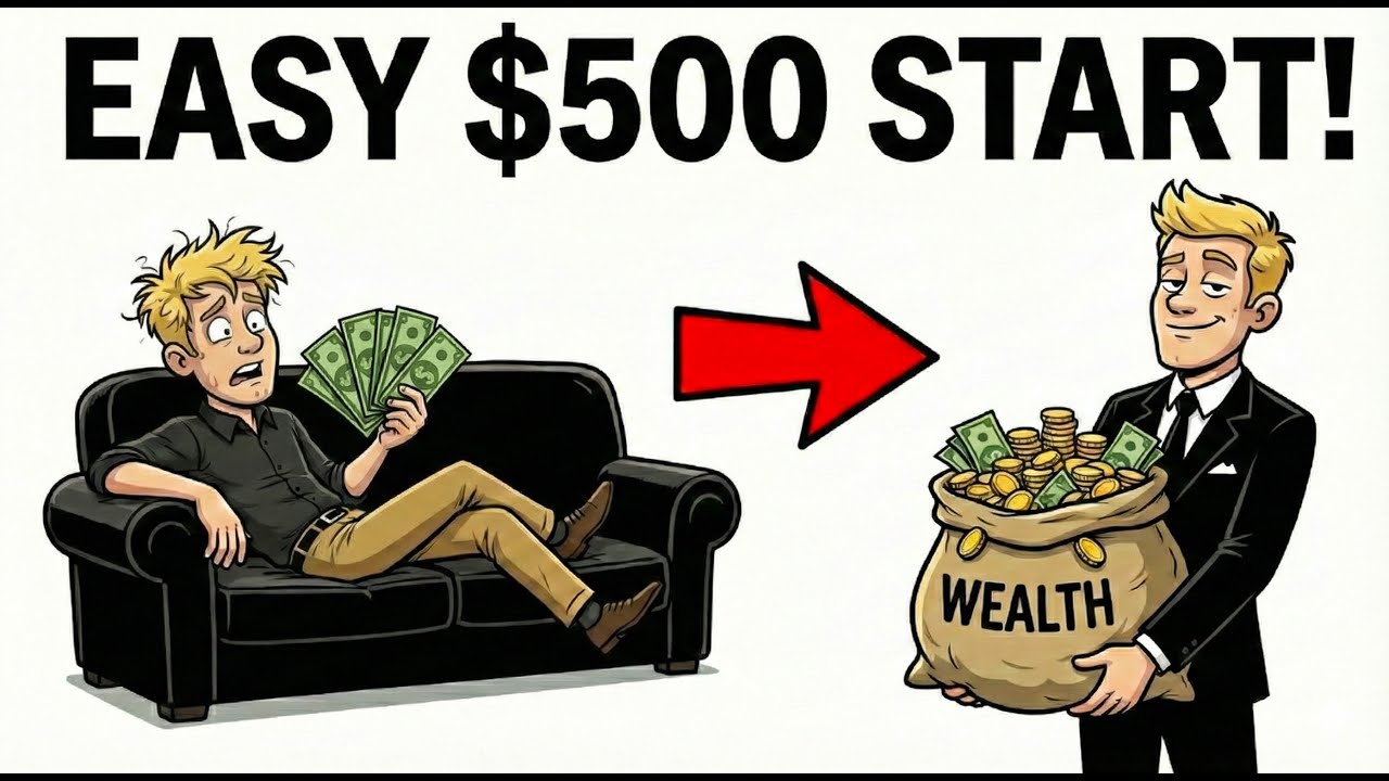 The Lazy Person's Guide to Investing Your First $500 (Step-by-Step)