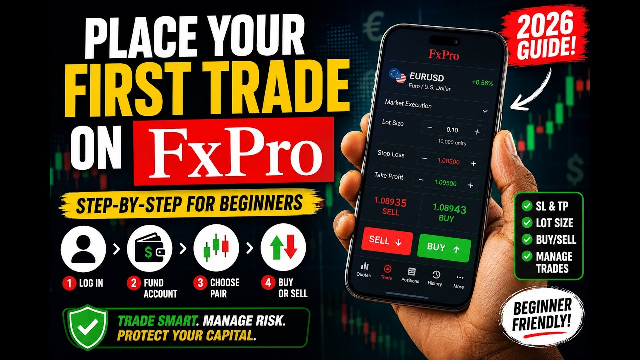 How To Place Your First Trade on FxPro in 2026 | Complete Beginner Tutorial
