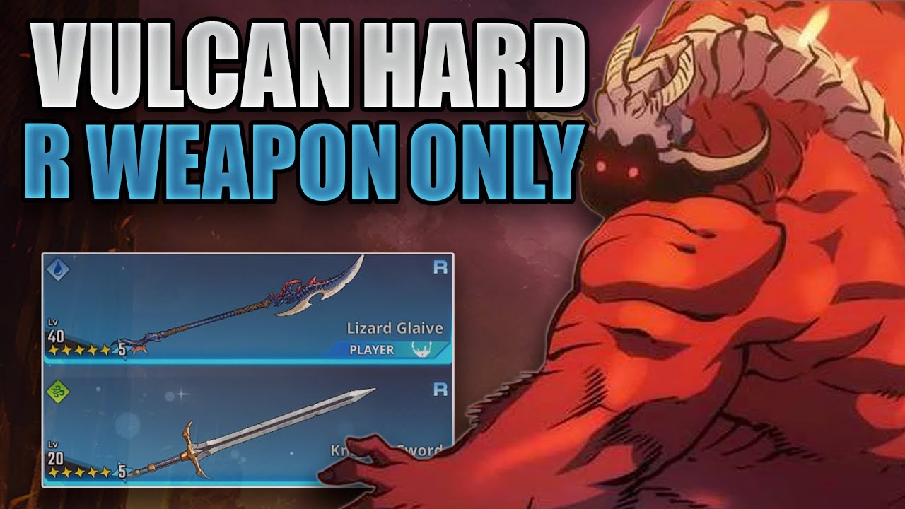R WEAPONS ONLY! HARD MODE VULCAN NO BLESSING | SOLO LEVELING : ARISE