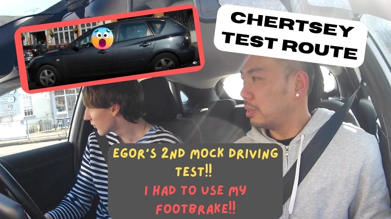 Egor's Second Mock Driving Test | 2 x Serious | 1 x Dangerous | Chertsey Test Route