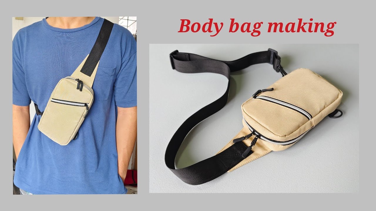 ☀Body bag Making at home sewing tutorial