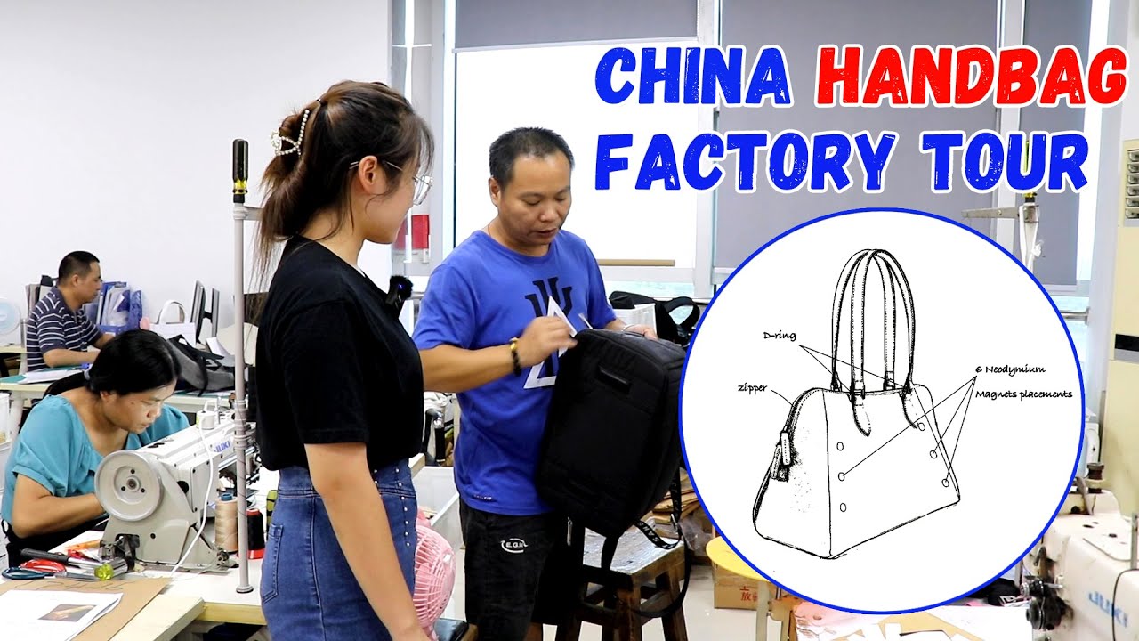 Handbag Making Factory Tour | How to Make Handbags | Handbag Factory in China