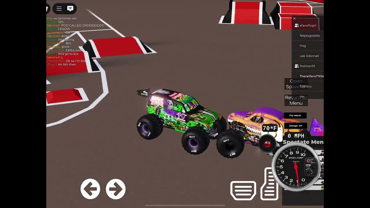 Monster jam show in Anaheim in monster trucks overdriven