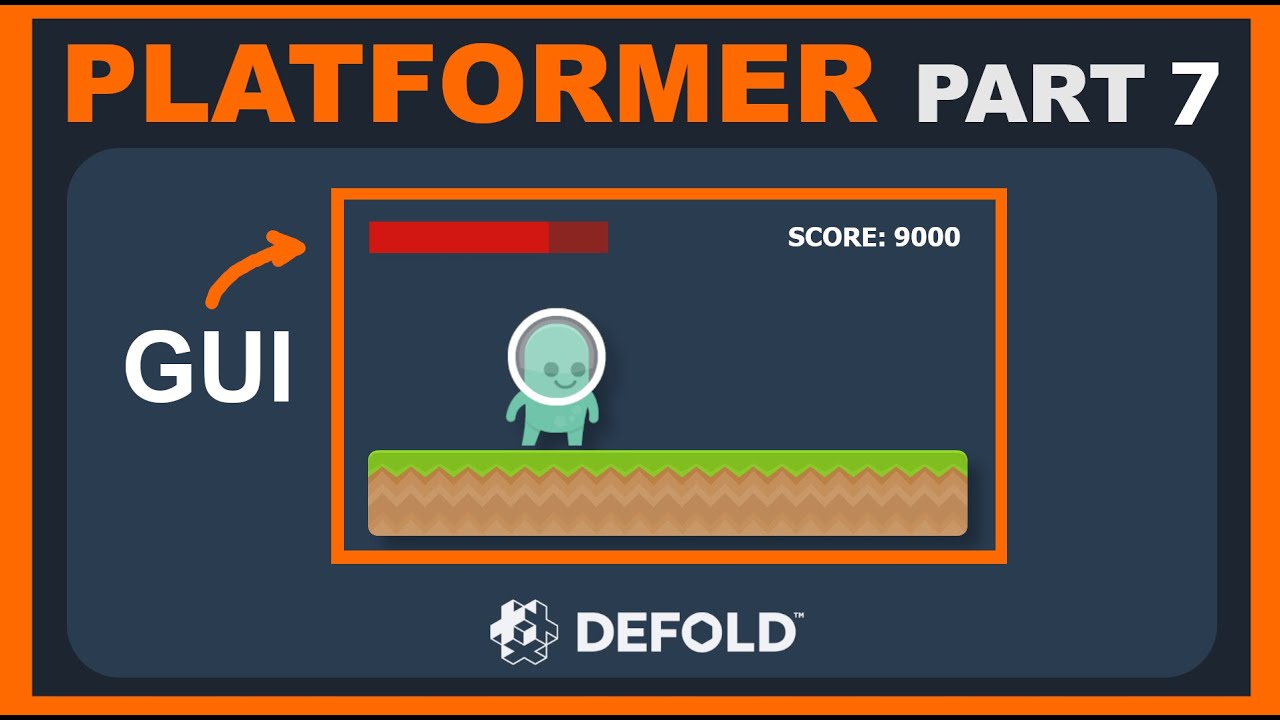 Учебное пособие по платформеру Defold — Часть 7 — Графический интерфейс