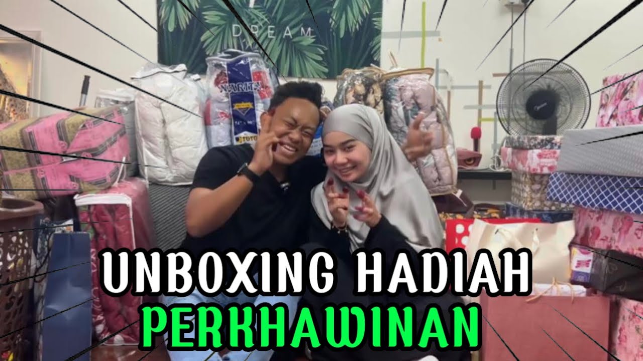 UNBOXING HADIAH PERKHAWINAN!!!!! TERIMA KASIH SEMUA!!!!