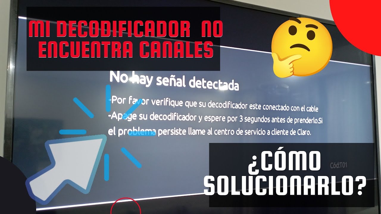 MI DECODIFICADOR NO ENCUENTRA CANALES 2025  COMO SOLUCIONARLO   de CLARO