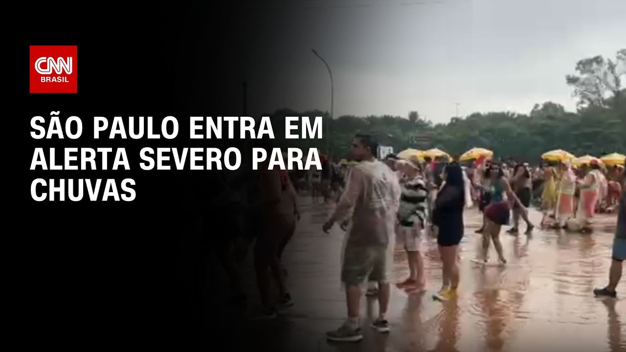 São Paulo entra em alerta severo para chuvas durante o Carnaval | CNN 360°