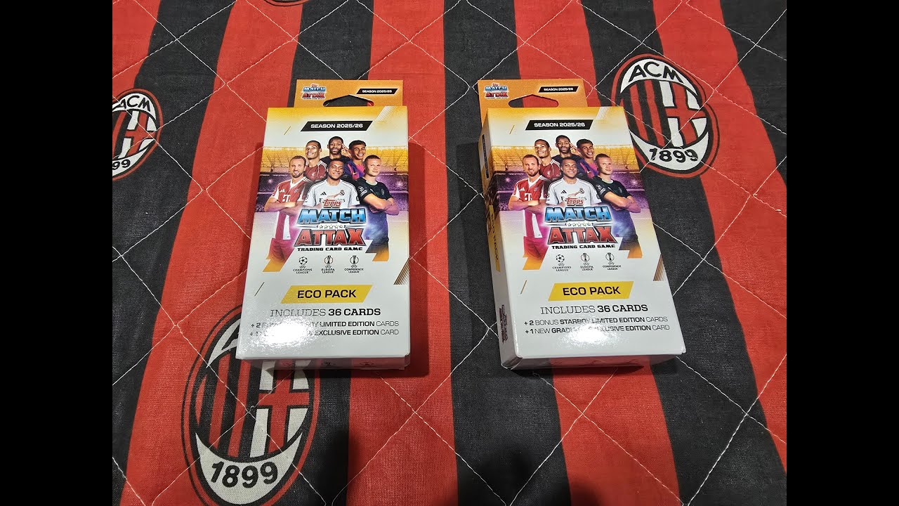 HIT!!! NOWOŚĆ!!! TOPPS MATCH ATTAX 25/26 - OTWIERAM DWA ECO PACKI I ROZGRYWAM POJEDYNEK LIMITEK!!!