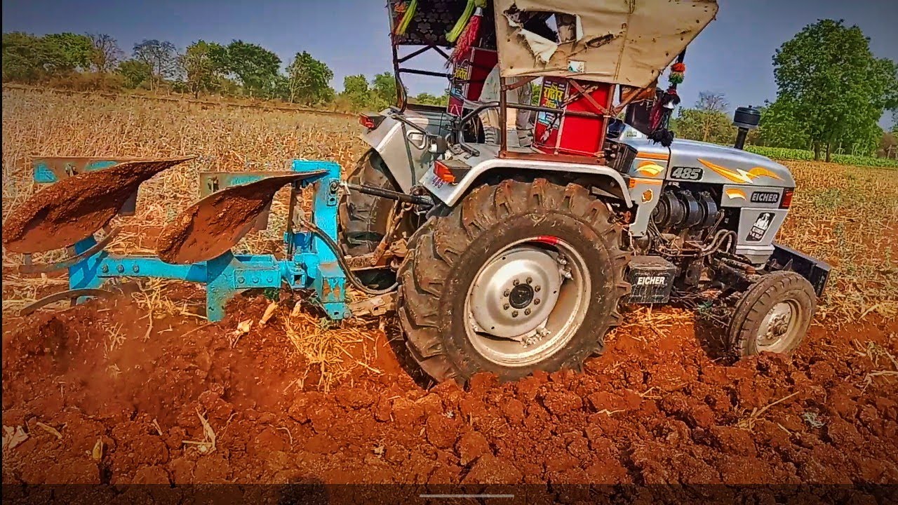 Eicher 485 2 mb plough 💪 / eicher tractor #trending #viral