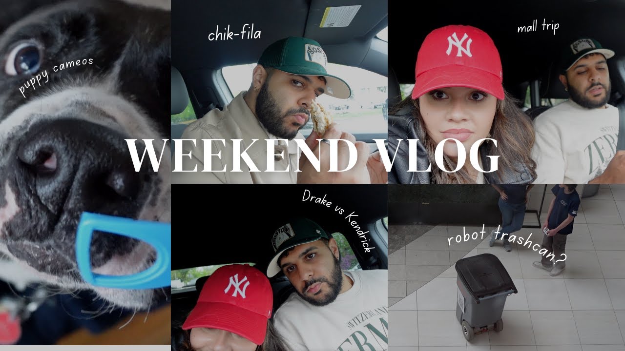Couple's Mall Date & A Trashcan Robot? | Weekend Vlog