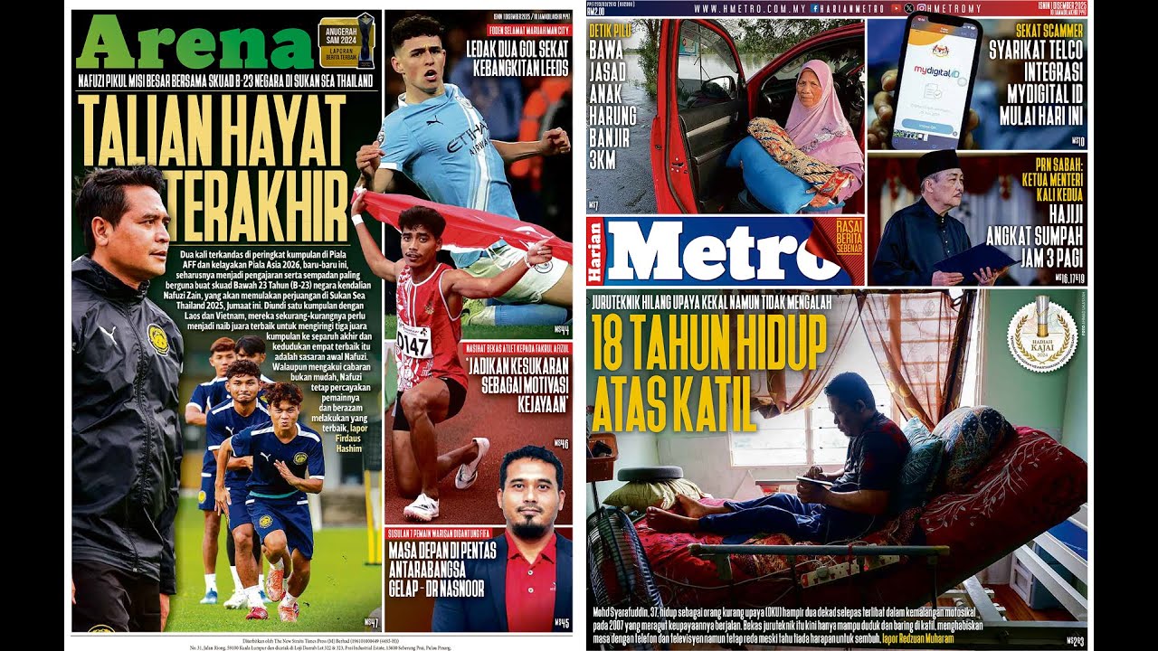 Harian Metro 1 Disember 2025
