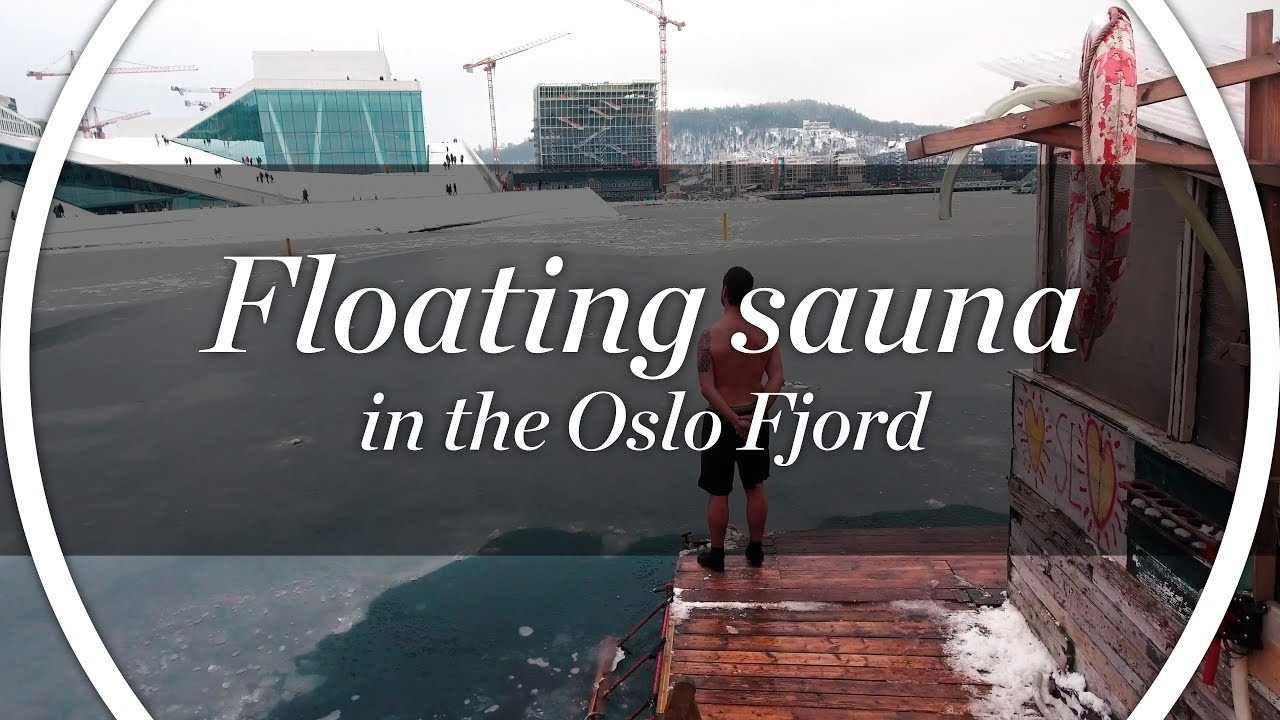Floating sauna in the Oslo Fjord