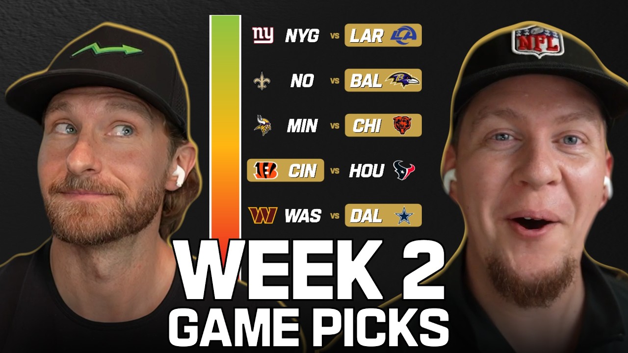 NFL Pro Game Picks of Week 2 @BrettKollmann @TampaBayTre