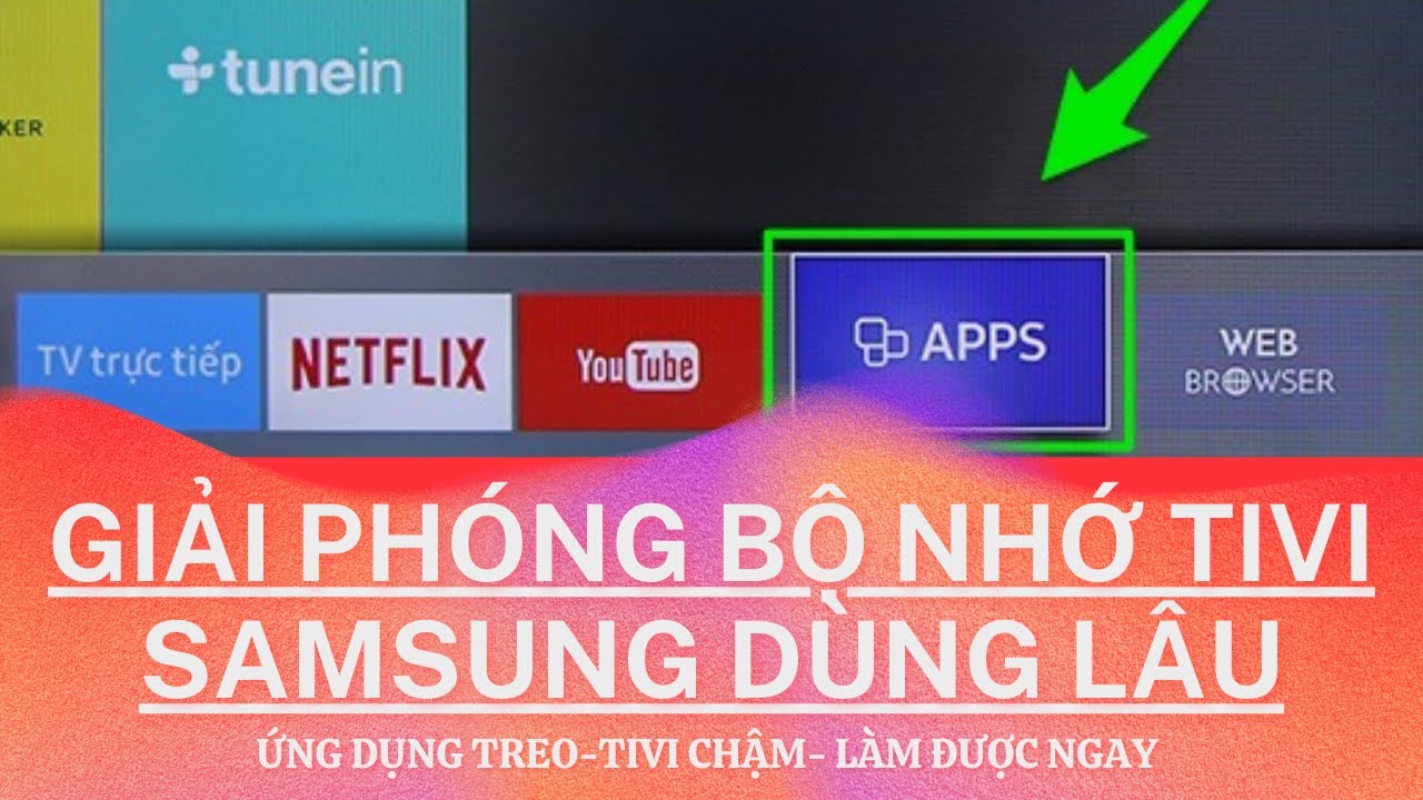 Làm ứng dụng TV Samsung mượt hơn sau nhiều năm | Đặt lại ứng dụng Tivi Samsung không cần Reset