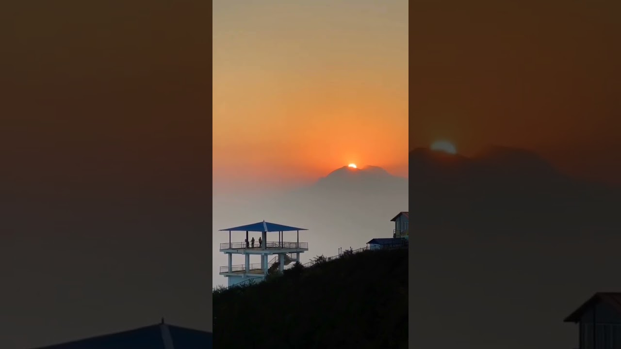 Beautiful sunset view ❣️🇳🇵 #beauty #nature #nepal #mountain #shorts