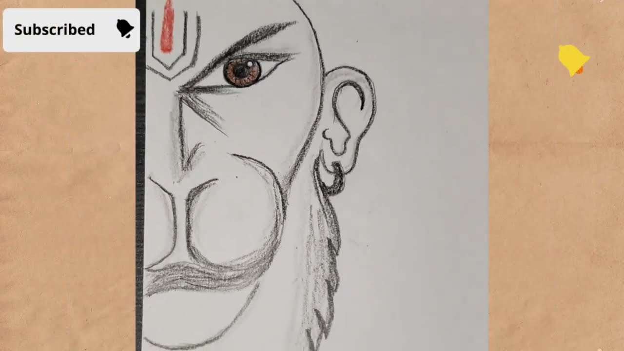 How to Draw Hanuman Step by Step | Easy Pencil Drawing Tutorial 🕉️✏️