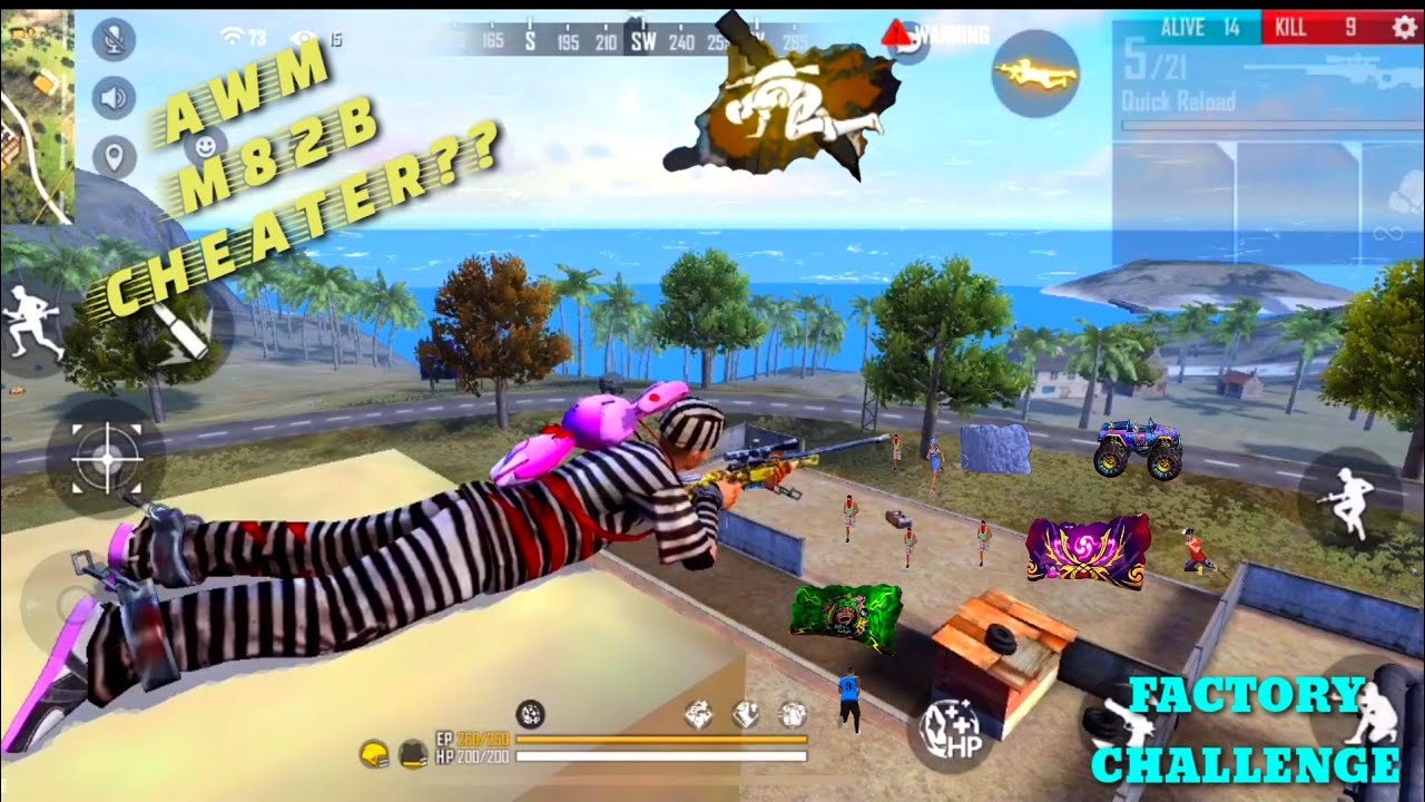 FREE FIRE FACTORY FIST FIGHT KING//AWM FACTORY ROOF//FIST FIGHT ON FACTORY ROOF//FIST FIGHT SAROJ FF