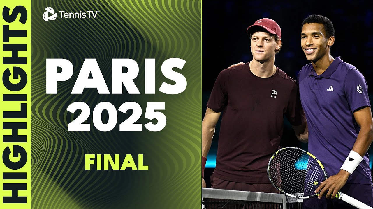 Jannik Sinner vs Felix Auger-Aliassime For The Title 🏆 |  Paris 2025 Final Highlights