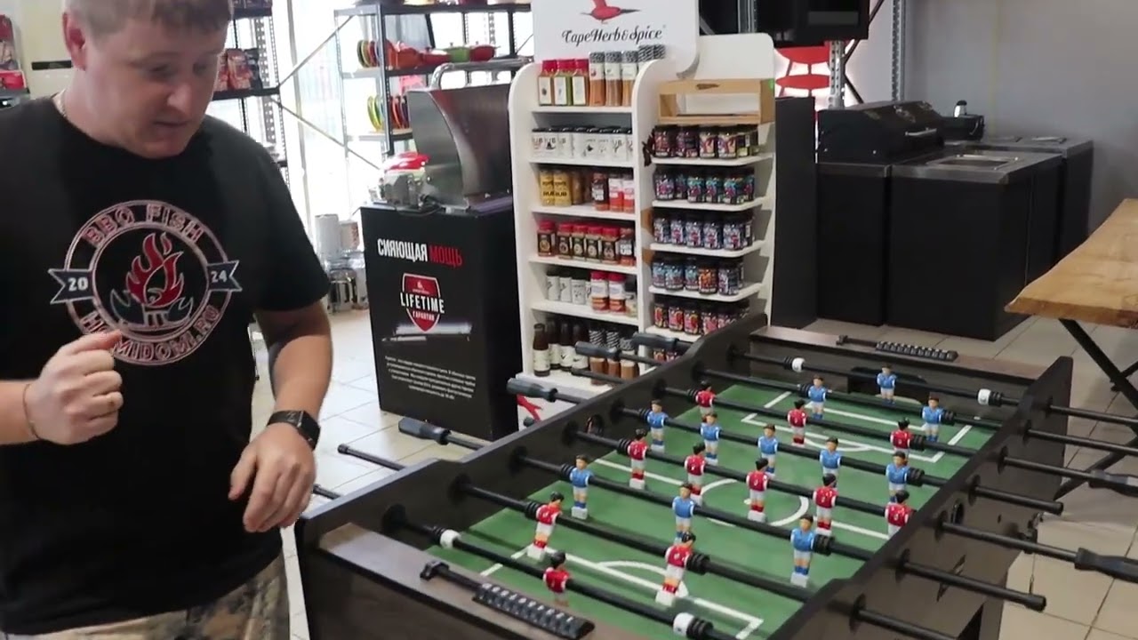 Настольный футбол Mini Football Compact 55 | Обзор, распаковка и тест-драйв!