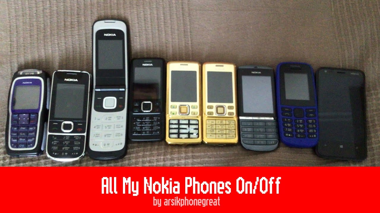 All My Nokia Phones Startup & Shutdown (Part 1)