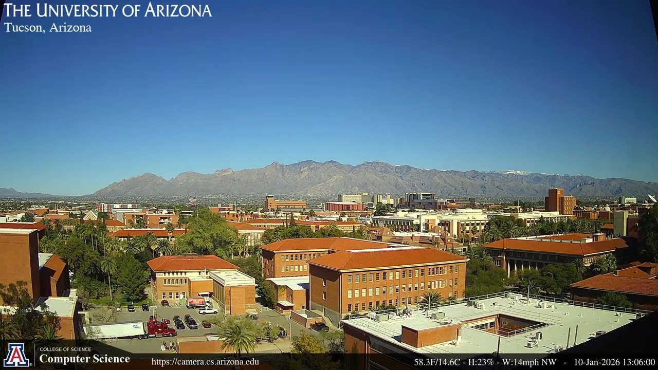 Jan 10 2026 - UArizona Dept of Computer Science Webcam Timelapse