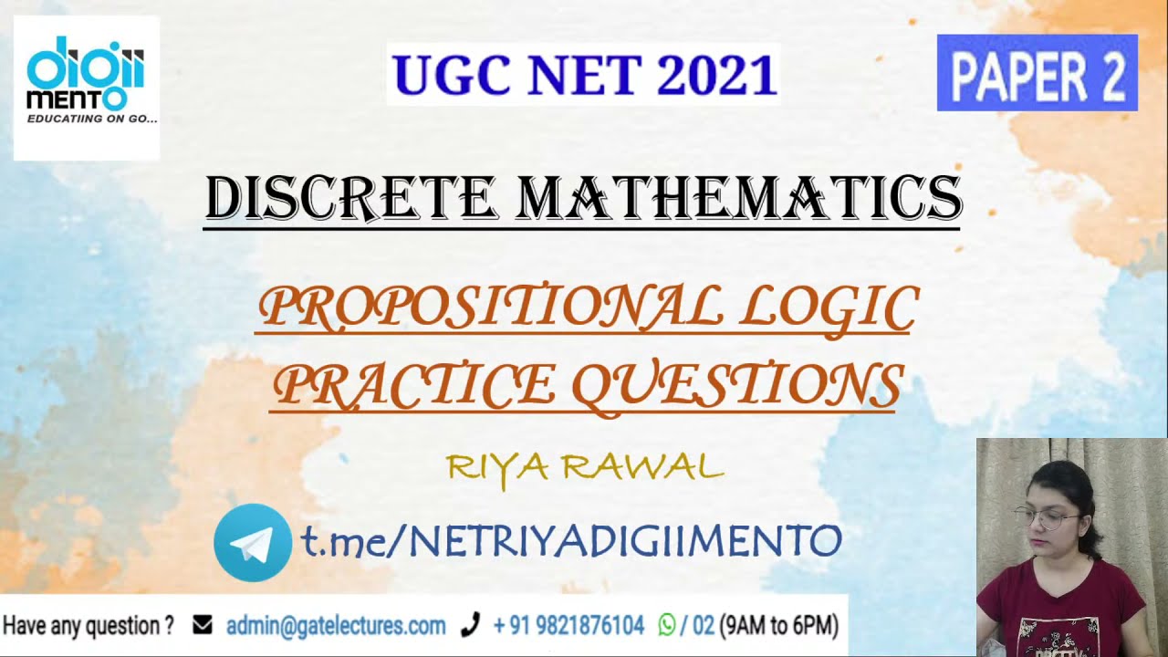 Propositional Logic Practice Questions - II | NTA UGC NET Computer Science |