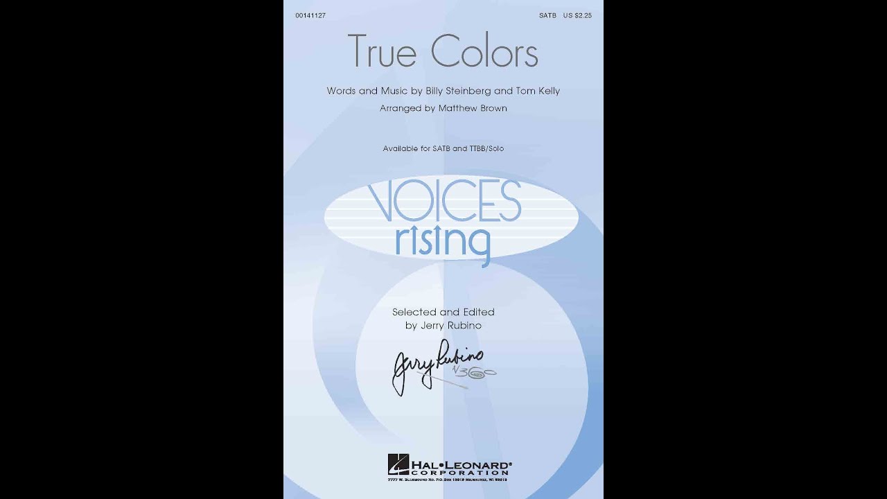 True Colors by Cyndi Lauper | SATB Choir | Arr. Matthew Brown