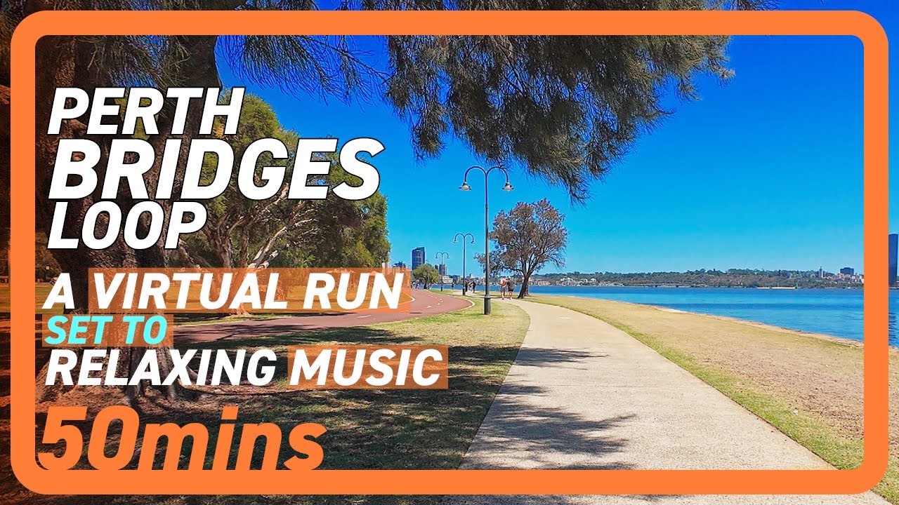 Mindful Running | Perth Bridges Loop | 50-minute with music